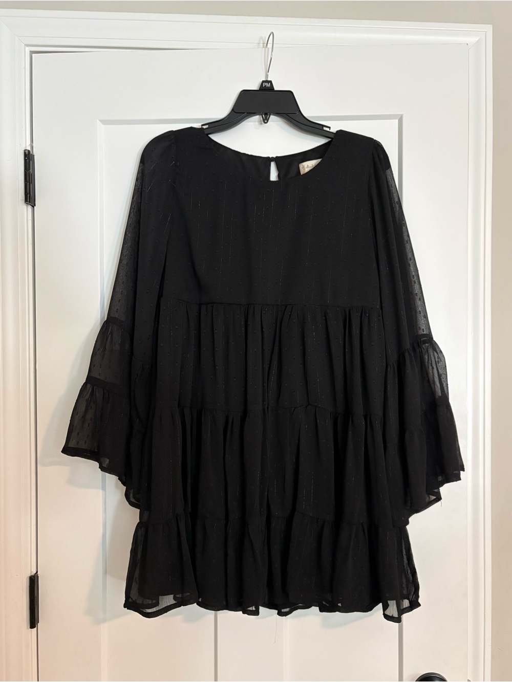 Altar'd State Black Textured Mini Dress